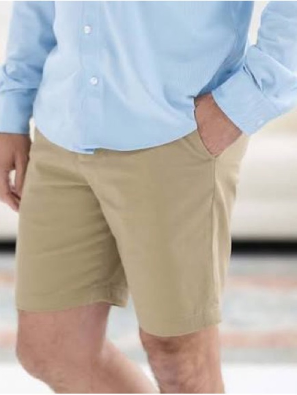 MagnaReady Adaptive Easy-Care Chino Twill Short Size 40 Magnetic Closures Khaki